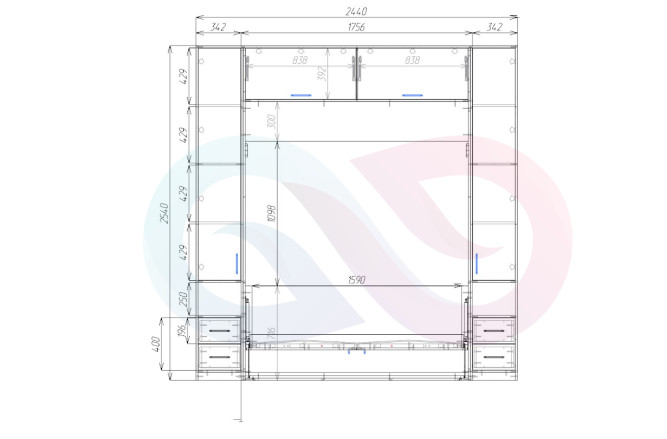 Шкаф-кровать трансформер Лиана