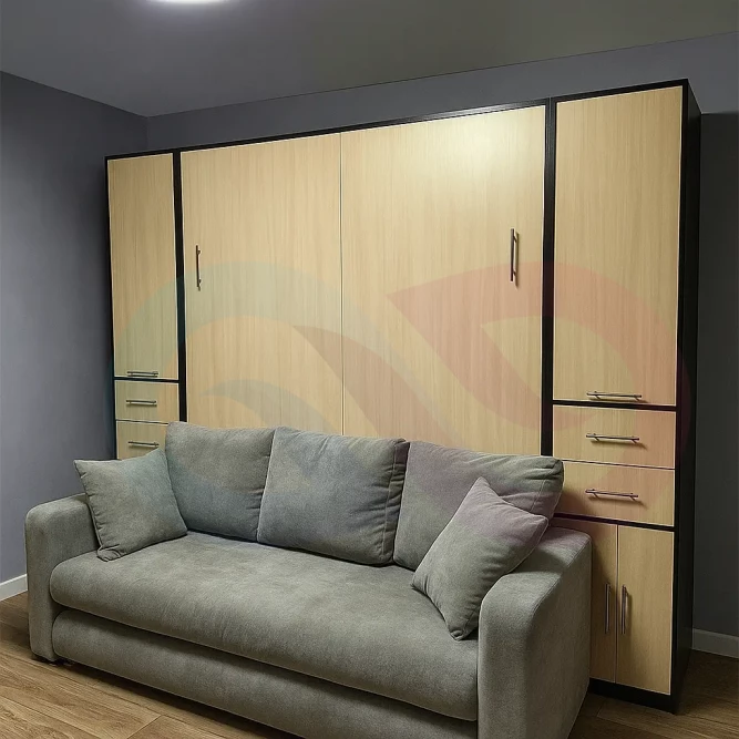 Шкаф-кровать трансформер с диваном Ферди