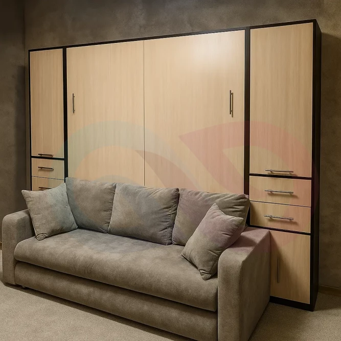 Шкаф-кровать трансформер с диваном Ферди