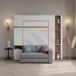 Шкаф-кровать с диваном Тира