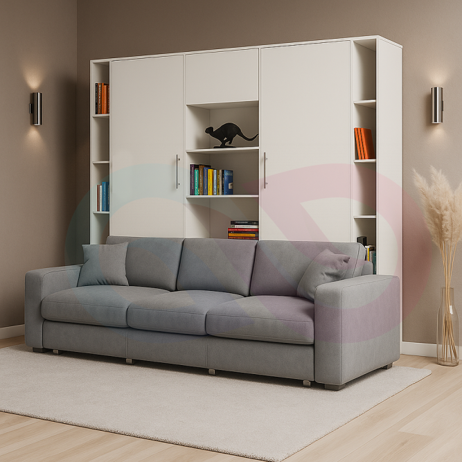 Шкаф-кровать трансформер с диваном Сиерра