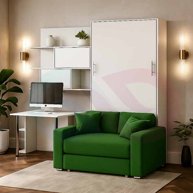 Шкаф-кровать трансформер с диваном Вивьен