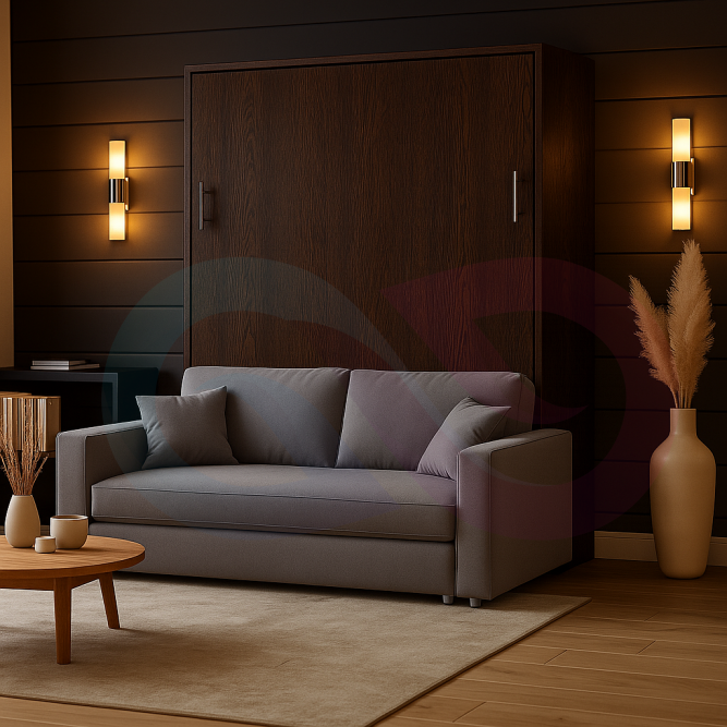 Шкаф-кровать трансформер с диваном Флай