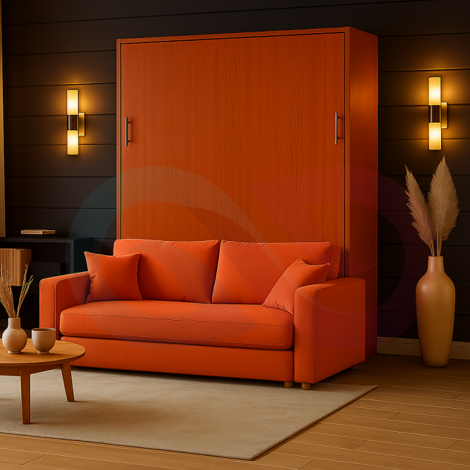 Шкаф-кровать трансформер с диваном Флай