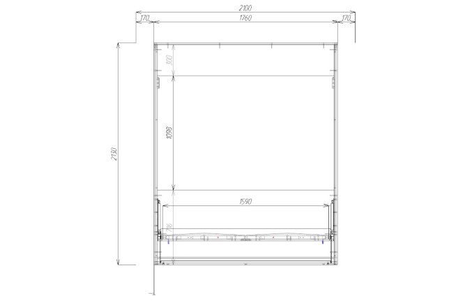 Шкаф-кровать трансформер с диваном Флай