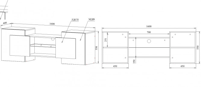 Тумба под тв Милан