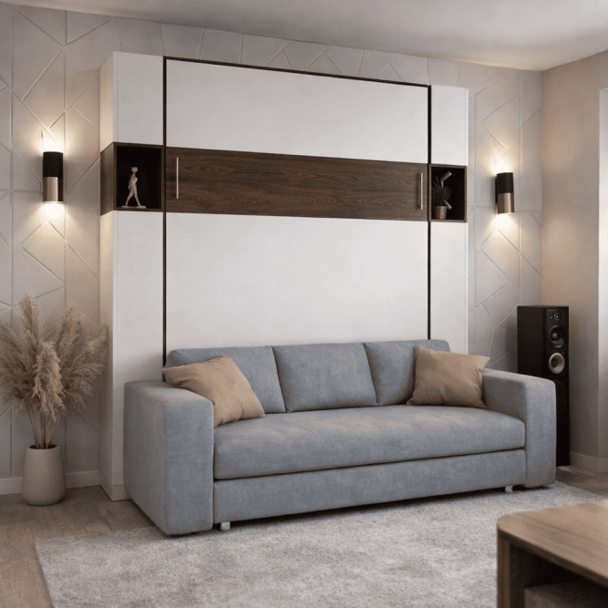 Шкаф-кровать с диваном Браун