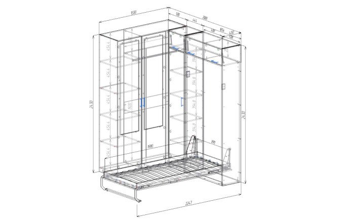 Шкаф-кровать Фрост