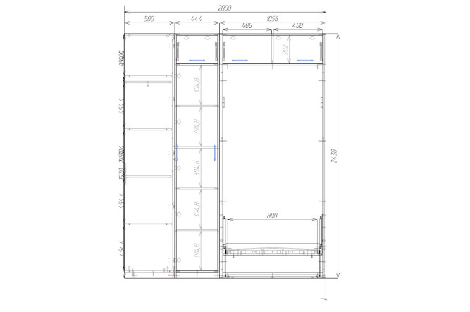 Шкаф-кровать Фрост
