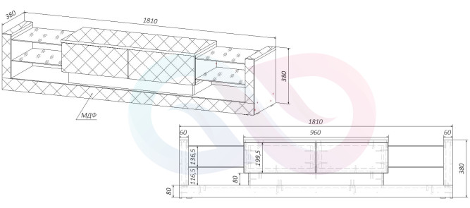 Тумба под ТВ Мелоди